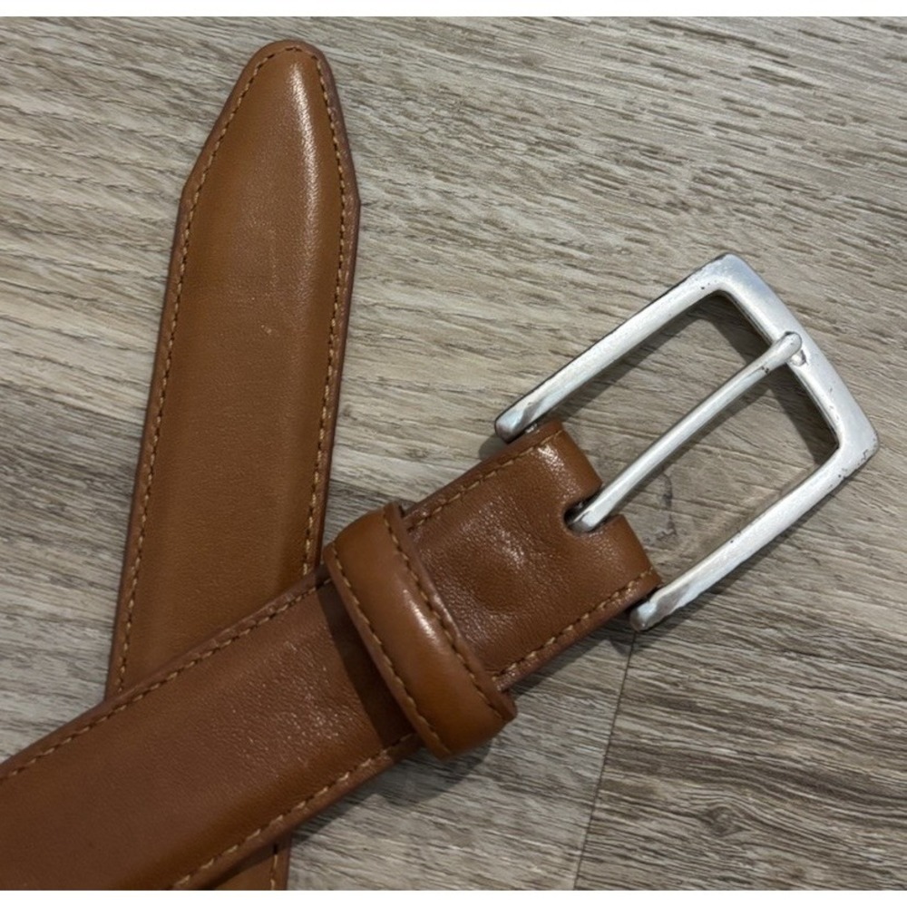 Allen Edmonds Dress Belt 100/40 Basic Calfskin Leather 96630 Brown USA